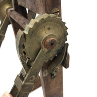 Salesman Sample Mechanical Armature with Large Brass Ratcheting Gears (Partial)