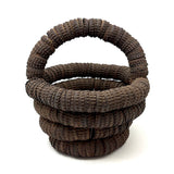 Sculptural, Well Aged Old Folk Art Bottle Cap Basket, Found in Maine