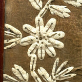 Very Tender and Very Wonderful 1913 Family Portrait with Embroidered Silkworm Cocoon Applique on Velvet, Original Frame