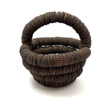Sculptural, Well Aged Old Folk Art Bottle Cap Basket, Found in Maine