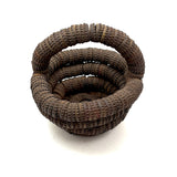 Sculptural, Well Aged Old Folk Art Bottle Cap Basket, Found in Maine