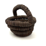 Sculptural, Well Aged Old Folk Art Bottle Cap Basket, Found in Maine