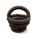 Sculptural, Well Aged Old Folk Art Bottle Cap Basket, Found in Maine