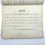 1840 British Commonplace Book with Beautiful Lettering and Watercolor Maps + 1890s Additions
