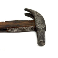 Beautiful Old Hand-forged Strapped Hammer and Handmade Knife, Found Together