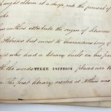 1840 British Commonplace Book with Beautiful Lettering and Watercolor Maps + 1890s Additions