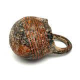 c. 1500 BCE Small Round Bottomed Terra Cotta Vessel with Handle and Fine Stripe, Plus Small Second Pot