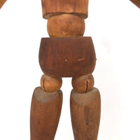 Lovely Presumed Earlyish 20th C. Articulated Artist Mannequin with Warm Patina