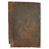 19th Century Hand-Punched Tin Pie Safe Panel #1