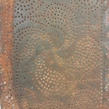 19th Century Hand-Punched Tin Pie Safe Panel #1