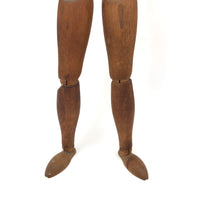 Lovely Presumed Earlyish 20th C. Articulated Artist Mannequin with Warm Patina