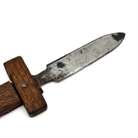 Beautiful Old Hand-forged Strapped Hammer and Handmade Knife, Found Together