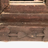 Wonderful Antique Pennsylvania Folk Art Mirror with Many Hearts