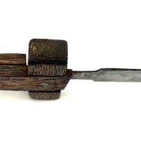 Beautiful Old Hand-forged Strapped Hammer and Handmade Knife, Found Together