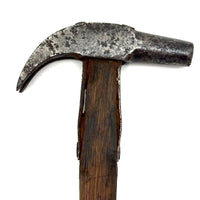Beautiful Old Hand-forged Strapped Hammer and Handmade Knife, Found Together