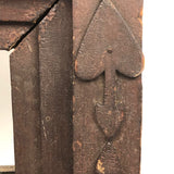 Wonderful Antique Pennsylvania Folk Art Mirror with Many Hearts