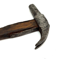 Beautiful Old Hand-forged Strapped Hammer and Handmade Knife, Found Together