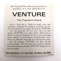 1965 Venture Magazine Lenticular Print Promotion Card  