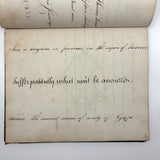 1840 British Commonplace Book with Beautiful Lettering and Watercolor Maps + 1890s Additions