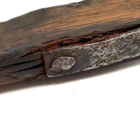 Beautiful Old Hand-forged Strapped Hammer and Handmade Knife, Found Together