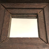 Wonderful Antique Pennsylvania Folk Art Mirror with Many Hearts