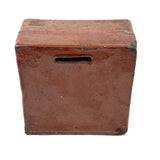 SOLD Scarce, Large, Proud c. 1840s Redware Chest of Drawers "Savings Bank", ex. Matt King