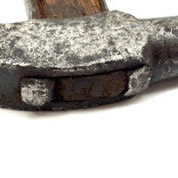 Beautiful Old Hand-forged Strapped Hammer and Handmade Knife, Found Together
