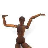 Lovely Presumed Earlyish 20th C. Articulated Artist Mannequin with Warm Patina