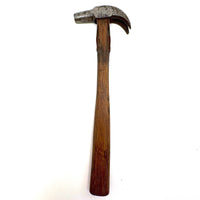 Beautiful Old Hand-forged Strapped Hammer and Handmade Knife, Found Together