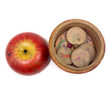 Francie Philbrook's Large Red Treen Apple with Horse Roulette