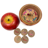 Francie Philbrook's Large Red Treen Apple with Horse Roulette