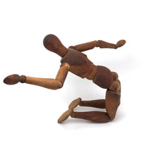 Lovely Presumed Earlyish 20th C. Articulated Artist Mannequin with Warm Patina