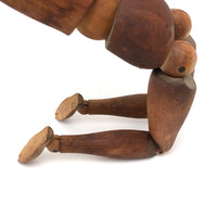 Lovely Presumed Earlyish 20th C. Articulated Artist Mannequin with Warm Patina