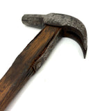 Beautiful Old Hand-forged Strapped Hammer and Handmade Knife, Found Together