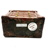 SOLD Scarce, Large, Proud c. 1840s Redware Chest of Drawers "Savings Bank", ex. Matt King