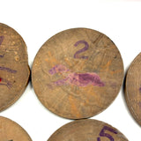 Francie Philbrook's Large Red Treen Apple with Horse Roulette