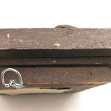 Wonderful Antique Pennsylvania Folk Art Mirror with Many Hearts