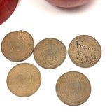 Francie Philbrook's Large Red Treen Apple with Horse Roulette