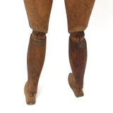 Lovely Presumed Earlyish 20th C. Articulated Artist Mannequin with Warm Patina