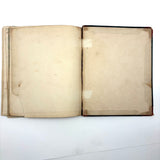 1840 British Commonplace Book with Beautiful Lettering and Watercolor Maps + 1890s Additions
