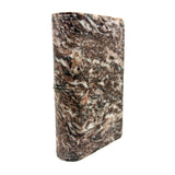 19th Century Carved Marble Folk Art Book with Detailed Spine and Camouflaged Monogram