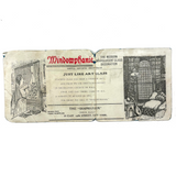 Sexy Secret: Victorian "Windowphanie" Advertising Blotter Folded to Conceal Erotic Pyramid Print