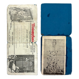 Sexy Secret: Victorian "Windowphanie" Advertising Blotter Folded to Conceal Erotic Pyramid Print