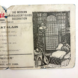 Sexy Secret: Victorian "Windowphanie" Advertising Blotter Folded to Conceal Erotic Pyramid Print
