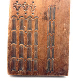 Lovely Antique Double Sided Decorative Motif Carving "Sampler" Signed Upton