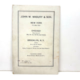 Masury's "Railroad" Ready-Made Colors, Beautiful Tri-fold Color Sample Card, c. 1900