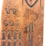 Lovely Antique Double Sided Decorative Motif Carving "Sampler" Signed Upton