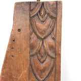 Lovely Antique Double Sided Decorative Motif Carving "Sampler" Signed Upton