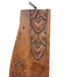 Lovely Antique Double Sided Decorative Motif Carving "Sampler" Signed Upton