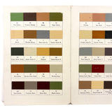 Masury's "Railroad" Ready-Made Colors, Beautiful Tri-fold Color Sample Card, c. 1900